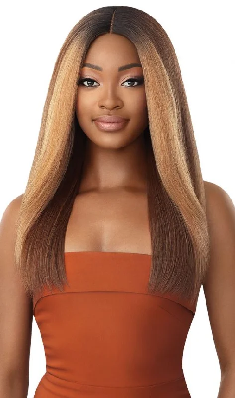 Synthetic wigs with blunt bangs-OUTRE LACE FRONT WIG NEESHA SOFT & NATURAL NEESHA 207