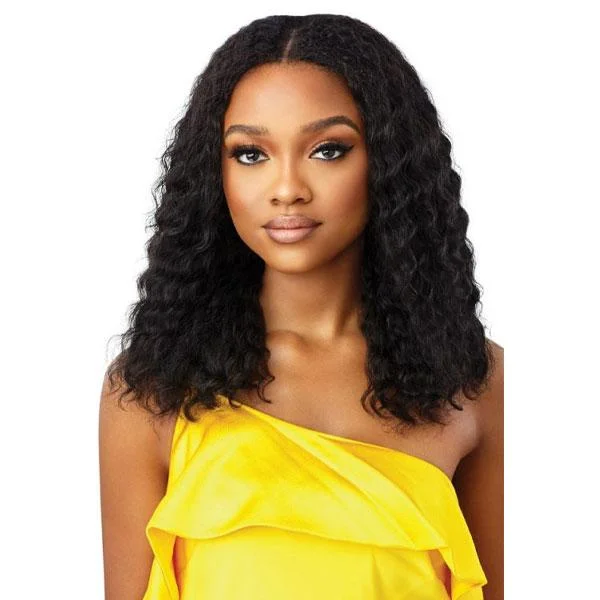 real person hair ring fashion tips-Outre Mytresses Gold Label 100% Human Hair U-Part Cap Wig - PERUVIAN WAVE 18"