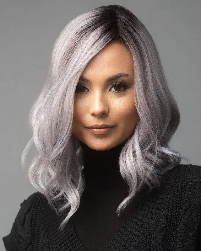 Synthetic wigs with silky texture-Panache Wavez | Lace Front & Monofilament Part Synthetic Wig by Rene of Paris