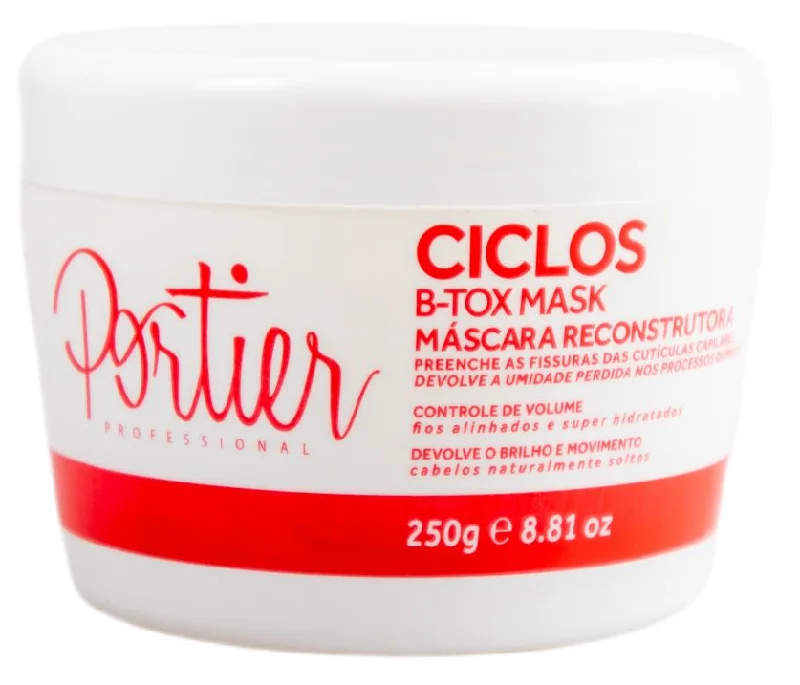 Hair care products for softness-Ciclos B-Tox Mask Volume Control Reconstructor Hair Shine Mask 250g - Portier