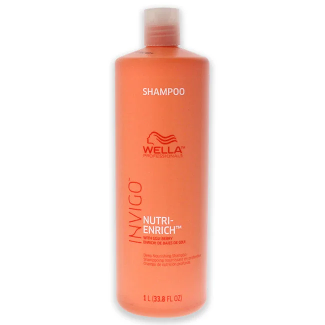 Cleansing co-wash-Wella Invigo Nutri-Enrich Deep Nourishing Shampoo by Wella for Unisex - 33.8 oz Shampoo