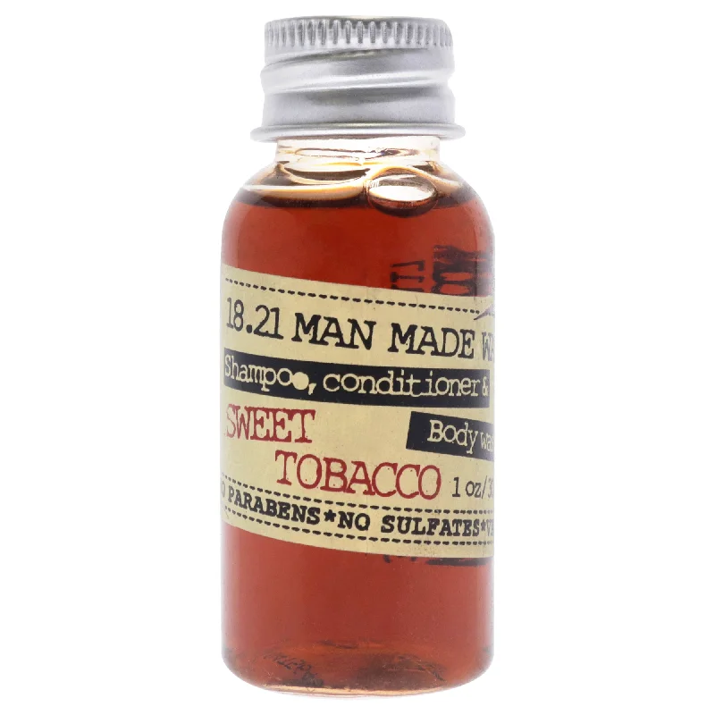 Reconstruction treatment-18.21 Man Made Man Made Wash - Sweet Tobacco by 18.21 Man Made for Men - 1 oz 3-In-1 Shampoo, Conditioner and Body Wash