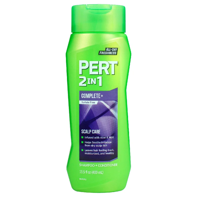 Deep scalp cleanser-Pert 2 in 1 Complete Plus Scalp Care Shampoo and Conditioner by Pert for Unisex - 13.5 oz Shampoo and Conditioner