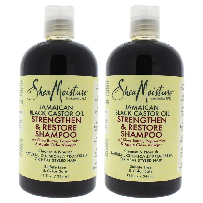 Strengthening spray-Shea Moisture Jamaican Black Castor Oil Strengthen, Grow And Restore Shampoo - Pack of 2 by Shea Moisture for Unisex - 13 oz Shampoo