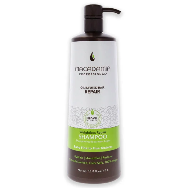 High-gloss gel-Macadamia Oil Wightless Repair Shampoo by Macadamia Oil for Unisex - 33.8 oz Shampoo