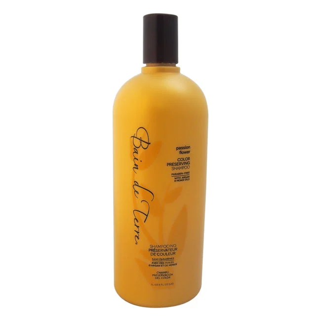 High-shine lacquer-Bain de Terre Passion Flower Color Preserving Shampoo by Bain de Terre for Unisex - 33.8 oz Shampoo