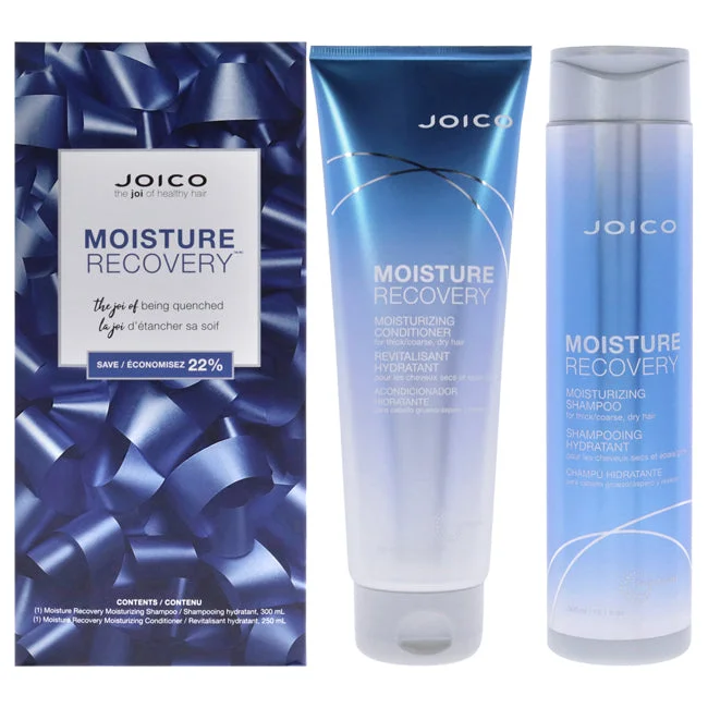 Thickening foam-Joico Moisture Recovery kit by Joico for Unisex - 2 Pc Kit 10.1 oz Shampoo, 8.5 oz Conditioner