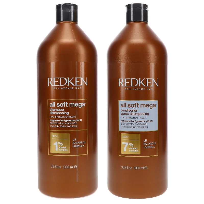 Curl activating gel-Redken All Soft Mega Shampoo & Conditioner Duo, 33.8 oz