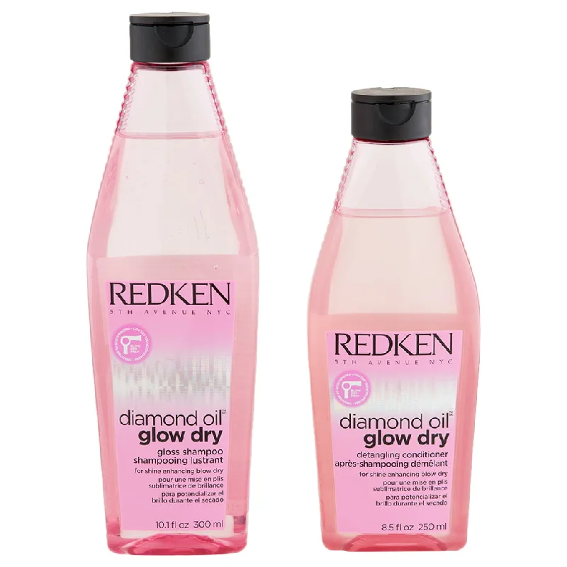 Spray-on color-Redken Diamond Oil Glow Dry Gloss Shampoo 10.1 oz & Conditioner 8.5 oz