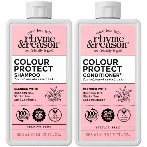 Thickening foam-Rhyme & Reason Colour Protect Shampoo and Conditioner 13 oz Duo Set