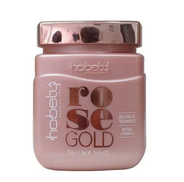 Hair care for seasonal hair loss-Rose Gold Mask Brittle Hair Growth Strenghtening Hydration Treatment 750g - Hobety