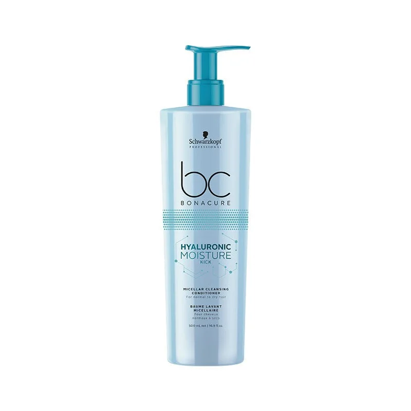 Hair care products with green tea-Schwarzkopf Bonacure Hyaluronic Moisture Kick Micellar Cleansing Conditioner 500ml