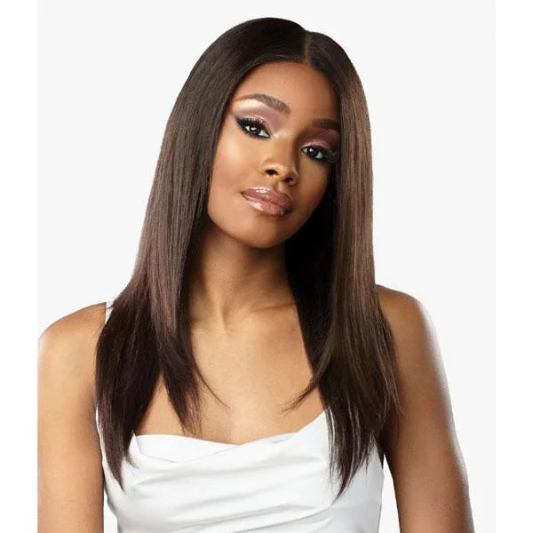 real person hair ring housewarming-Sensationnel 100% Virgin Human Hair 12A 13X5 Frontal HD Lace Wig - NATURAL STRAIGHT 22"