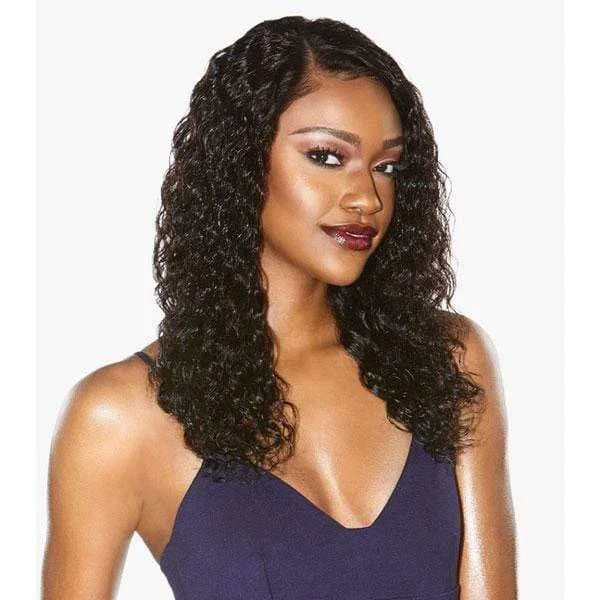 real person hair ring friendship ring-Sensationnel 100% Virgin Human Hair 12A Wet & Wavy HD Lace Wig - BOHEMIAN 22"