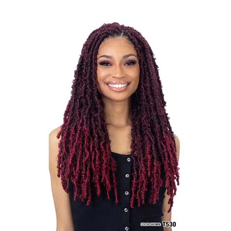 Synthetic wigs with thin strands-SHAKE N GO Freetress Synthetic Braid - BUTTERFLY LOC 18"