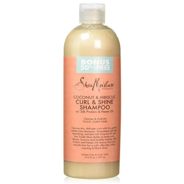 Conditioning spray-Shea Moisture Ch Shampoo Curl + Shine 4 Piece 19.8 Fl Oz. Bonus