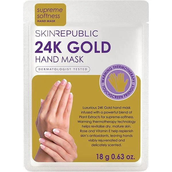 Strengthening spray-Hair gloss spray-Skin Republic 24K Gold Foil Hand Mask