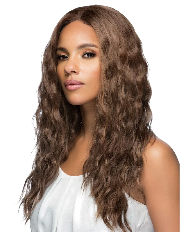 Synthetic wigs with thick bangs-Tessa | Lace Front & Lace Part Synthetic Wig by Vivica Fox