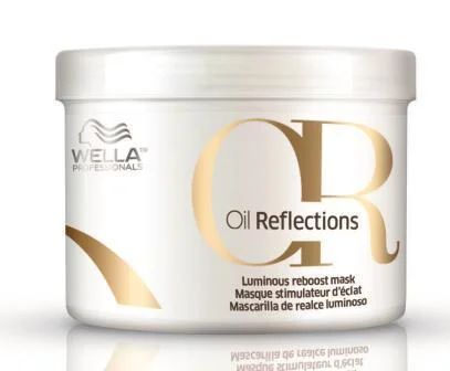 Moisturizing hair care for hair elasticity-Wella Oil Reflections Luminous Reboost Mask 16.9 oz