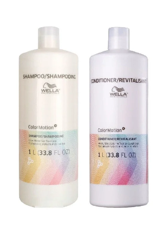 Curl holding gel-Wella Professionals ColorMotion Color Reflection Shampoo and Conditioner 33.8 oz