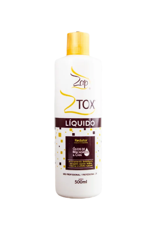 Hair care for dry tight curls-Zap Ztox Conditioning Reducer Liquid Macadamia and Chia 500ml - Zap Cosmetics